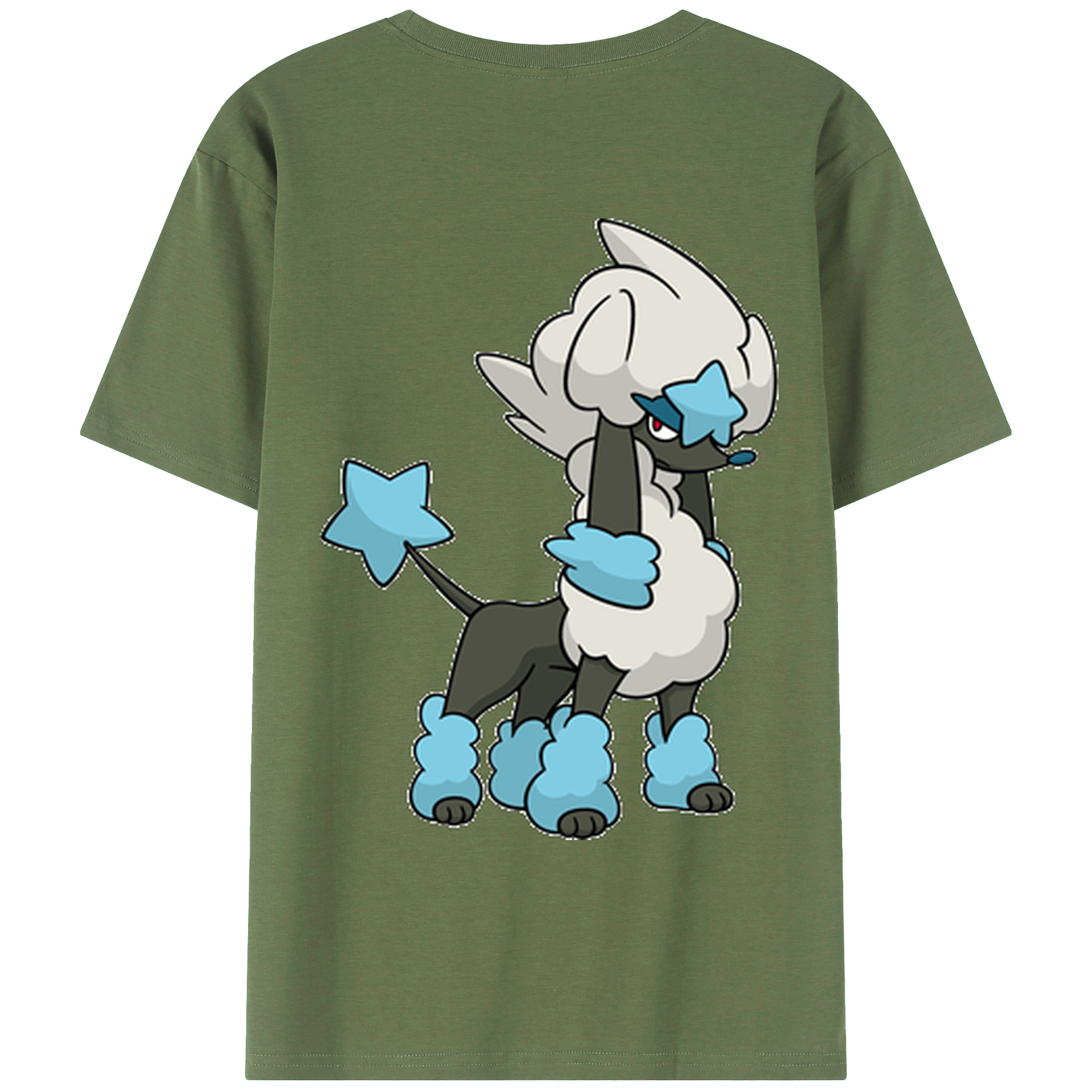 （画像用） ポケットモンスター Pokémon 綿100％ メンズ半袖Tシャツ（バックプリント） 通気性